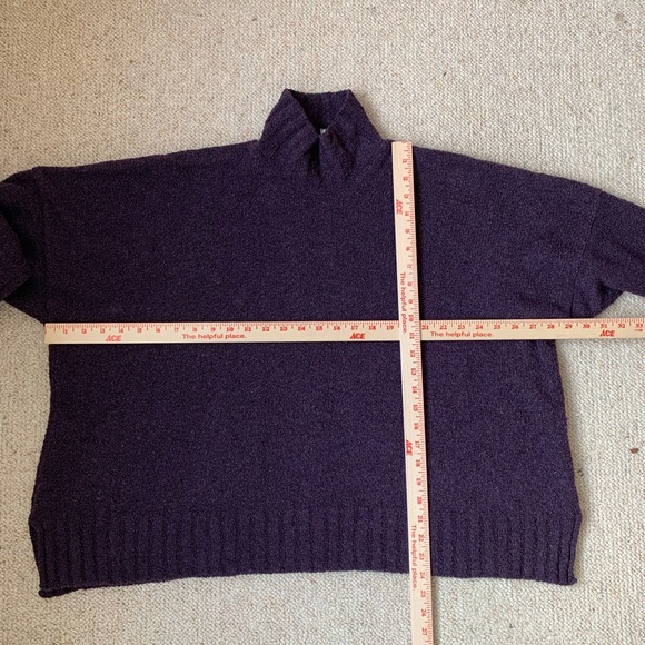 Eskandar Merino Wool Purple Turtleneck Sweater sz Medium TP1 - Picture 5 of 8